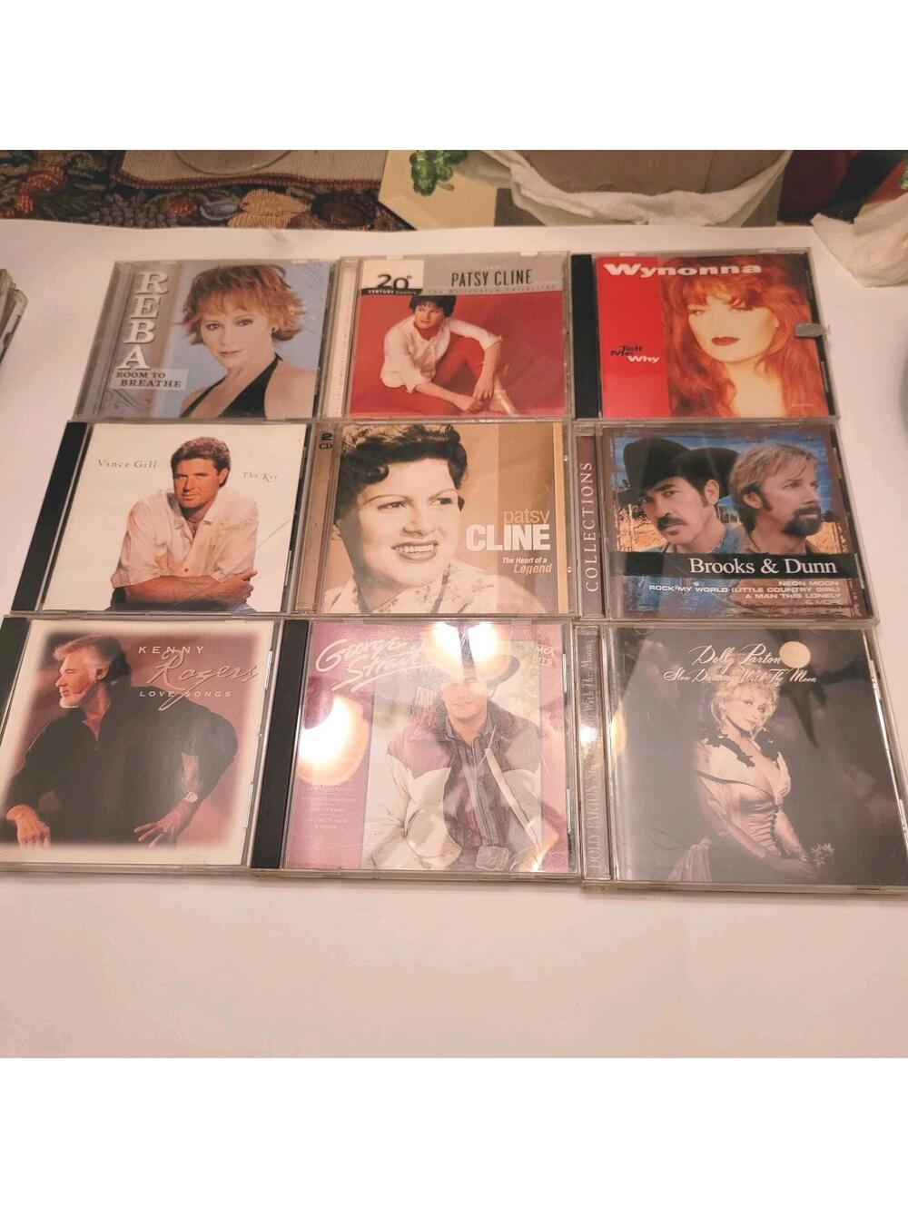 Lot of 14 Country Music CDs Garth Brooks Reba Mcentire Dolly Parton Kenny Rogers